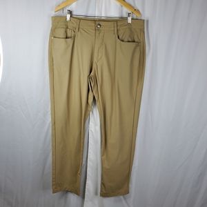 ♤ Swiss Tech Sand Khaki Straight Leg Pants Size 36x30
